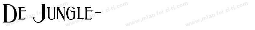 De Jungle字体转换